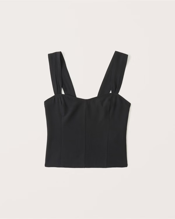 Women's Wide Strap V-Neck Cami | Women's Up to 30% Off Select Styles | Abercrombie.com | Abercrombie & Fitch (US)