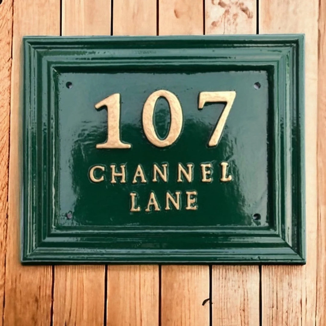 Contemporary House numbers, address Sign, House Plaque, Traditional Door Number Plate, Custom Mad... | Etsy (US)