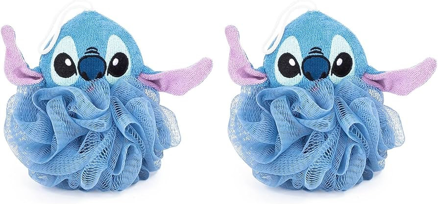 Disney Lilo & Stitch 2 Piece Loofah Set – Kids Bath & Shower Body Scrubber Sponge | Amazon (US)