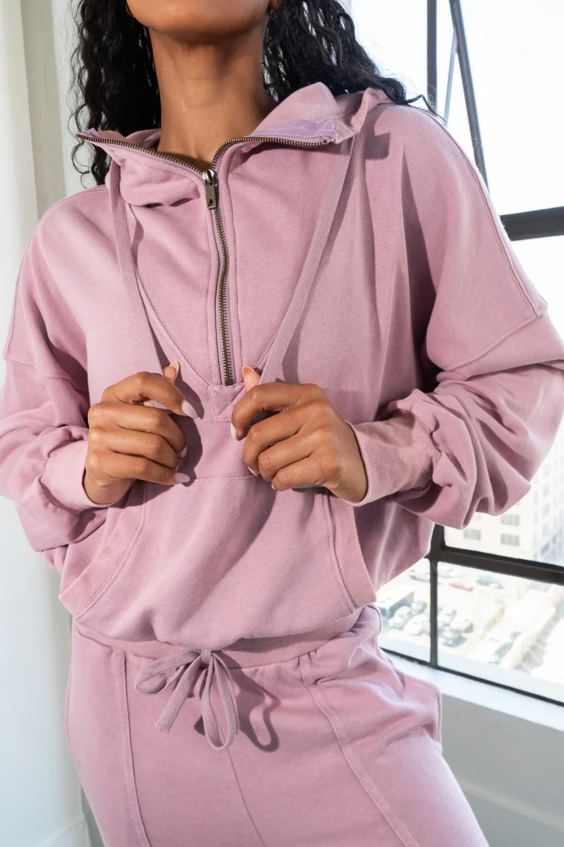 Vitality Remedy Half Zip - Thistle Washed | Vitality