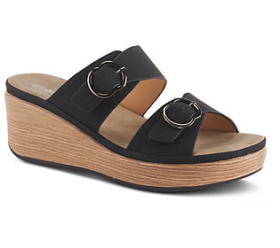 Patrizia by Spring Step Slide Sandals - Shaniho | QVC
