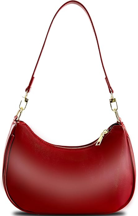 Shoulder Bags for Women Leather Cute Hobo Tote Handbag Under the Arm Purses Mini Clutch Purse wit... | Amazon (US)