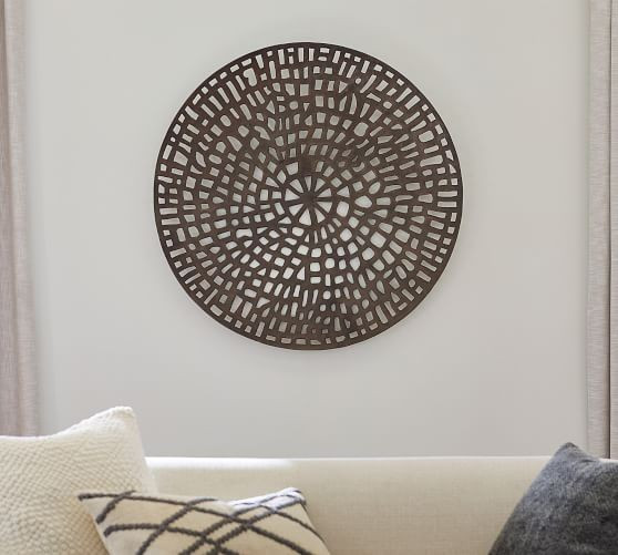 Indoor/Outdoor Bronze Disc Wall Art | Pottery Barn (US)