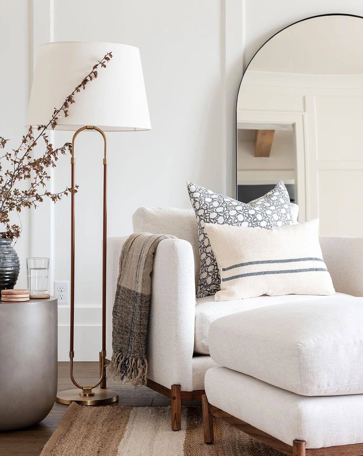 Abigail Silk Stripe Pillow Cover | McGee & Co. (US)