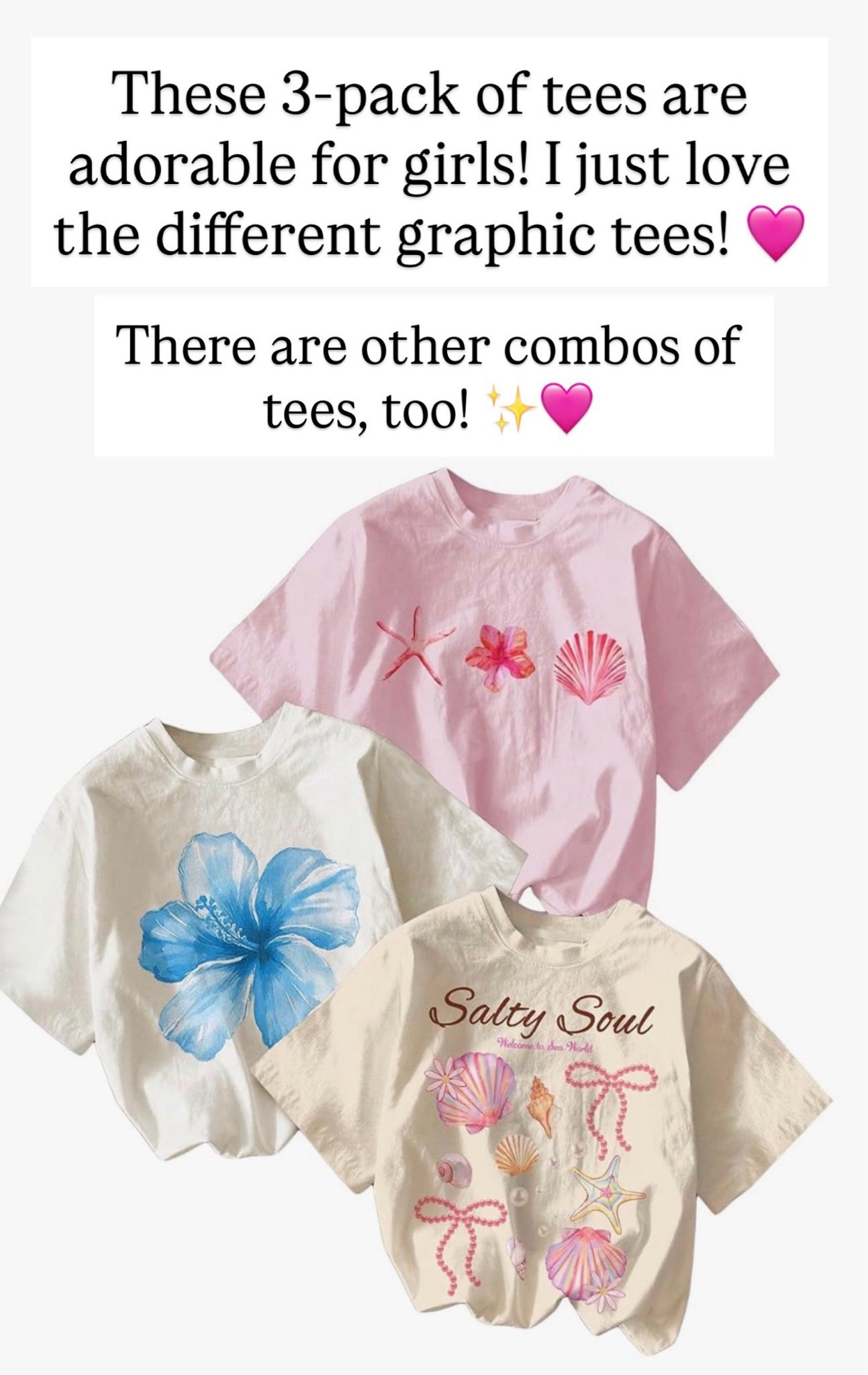 I love this three pack of T-shirts for girls

#LTKKids