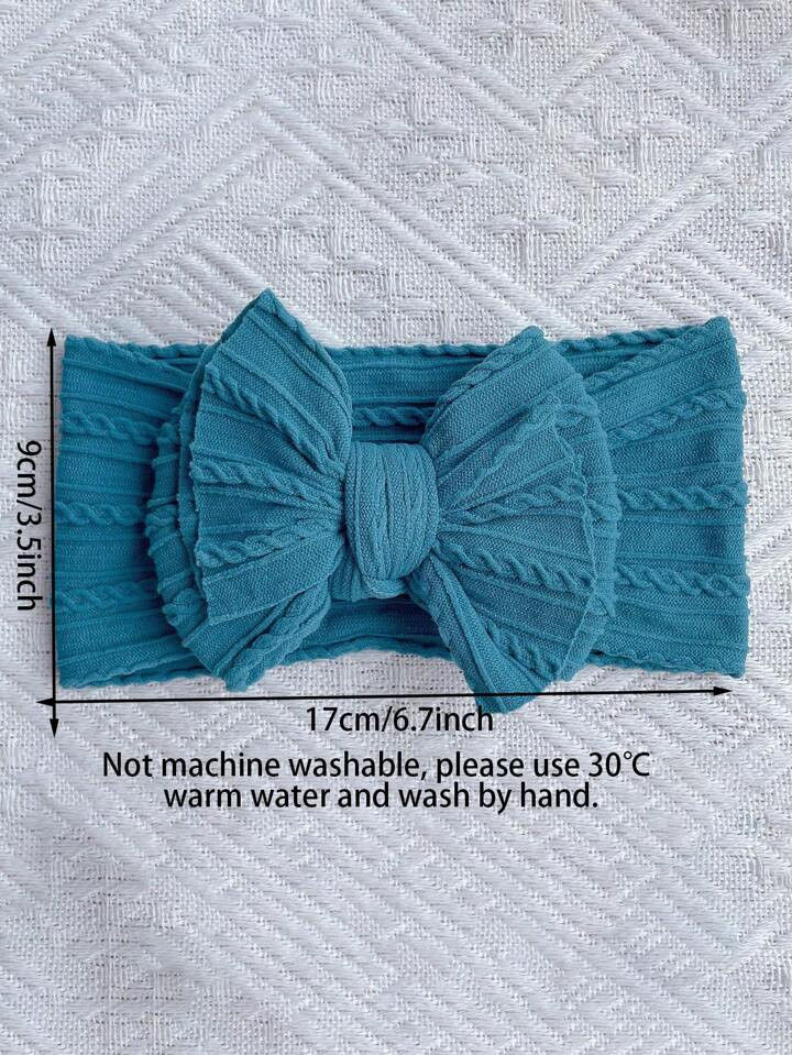 Set de 5 diademas con lazo lindo, accesorios para el cabello de bebé de nailon sin costuras, de ... | SHEIN