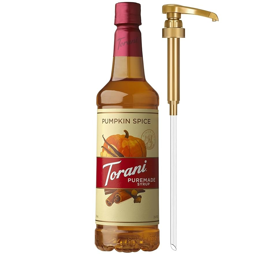 Torani Puremade Syrup, Pumpkin Spice Flavoring for Drinks, Pump Included, 25.4 Fl Oz | Amazon (US)