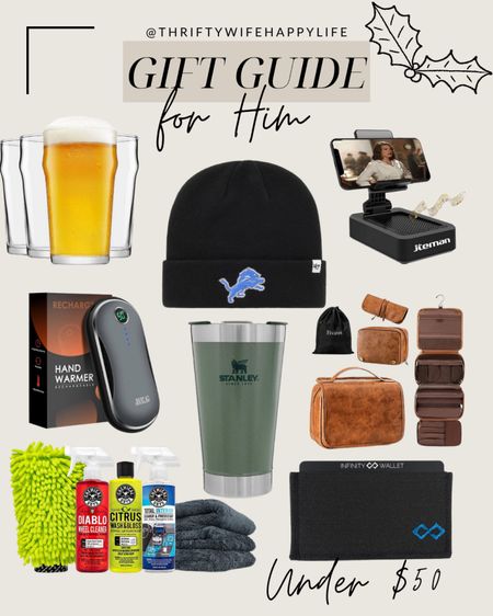 Gift guides for him! Gifts all under $50! 

#LTKfindsunder100 #LTKHoliday #LTKGiftGuide