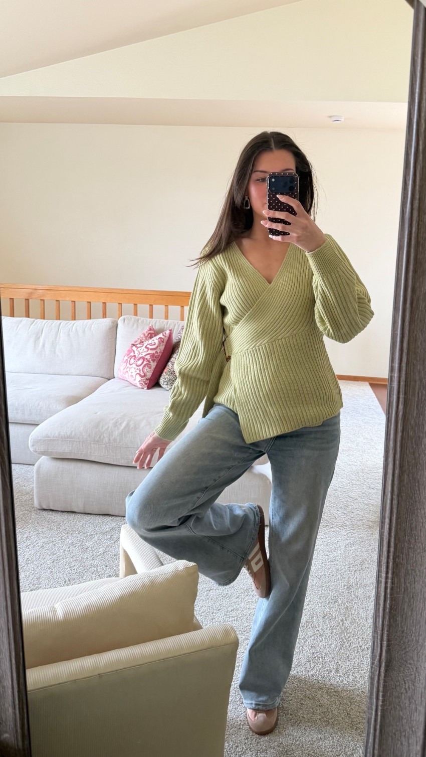 a cute spring sweater for wisconsin weather! #LTKwisconsin #WinterSpring 