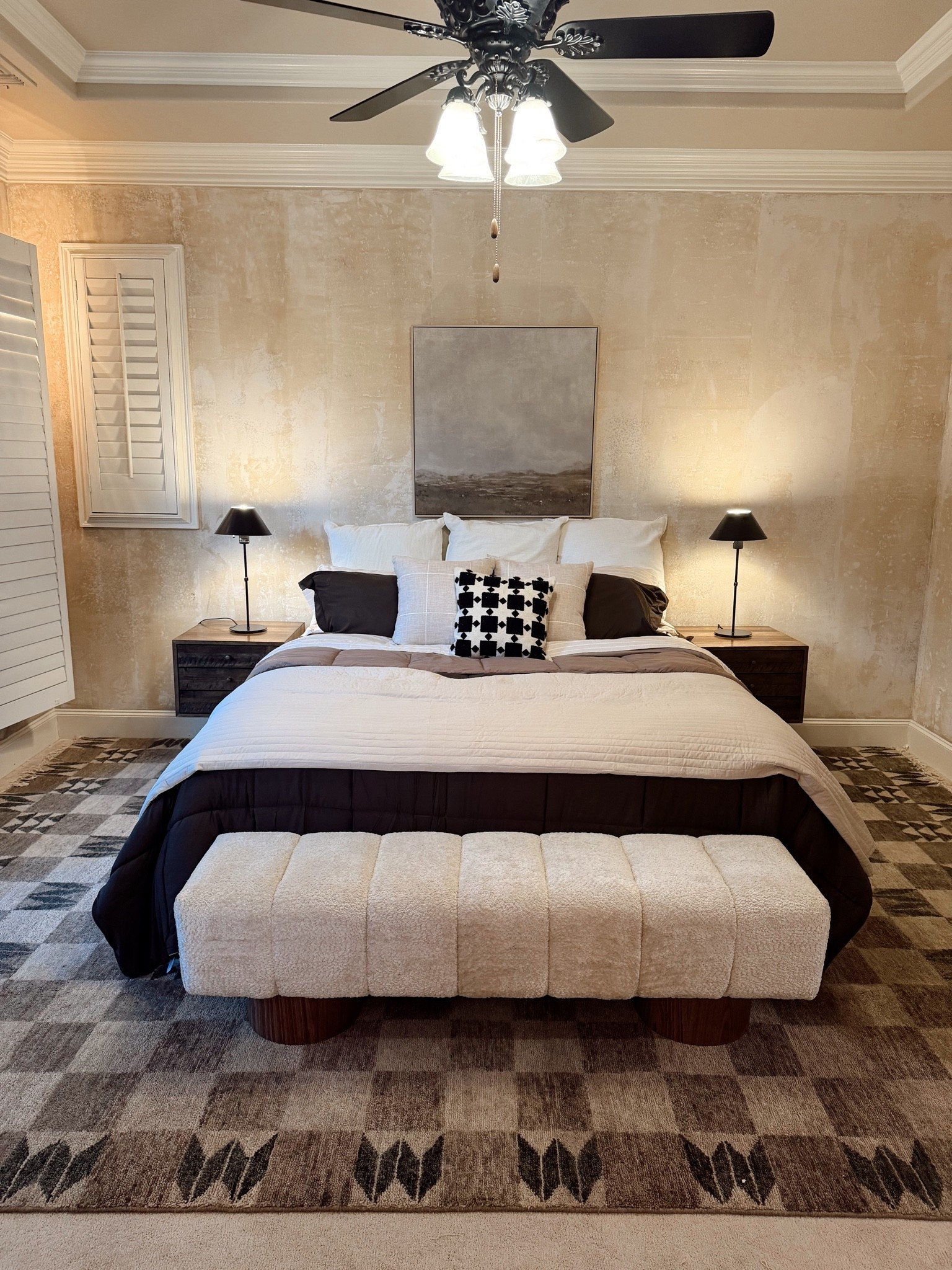 Bedroom updates so far! Linking the new rug and bedding!

#LTKHome