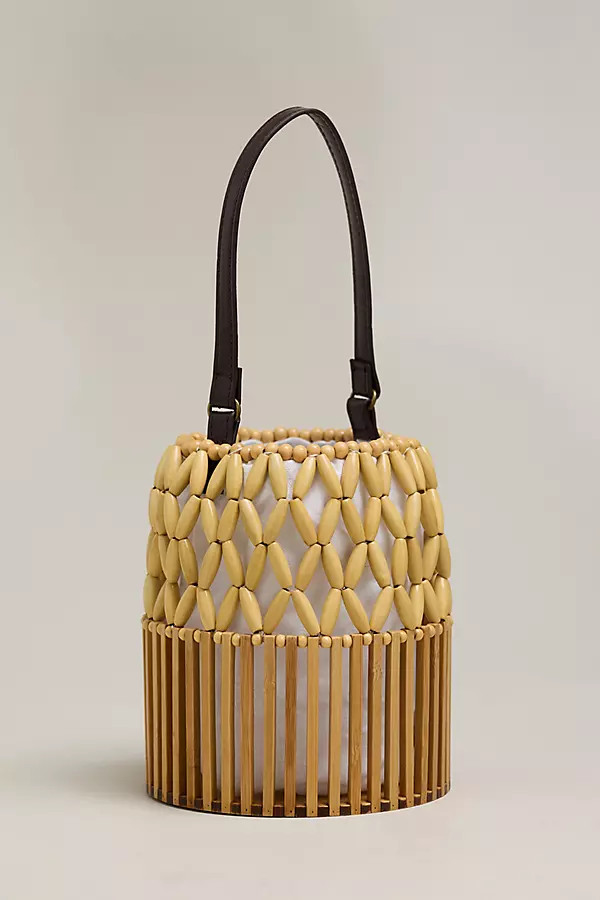 Melie Bianco Naomi Beaded Bucket Bag | Anthropologie (US)