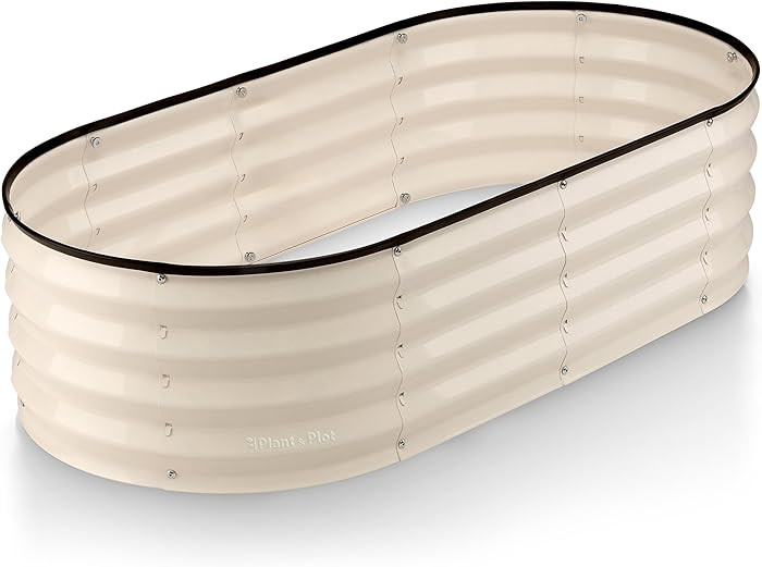 Plant & Plot Galvanized Raised Garden Beds Outdoor // 4×2×1 ft Planter Raised Beds for Gardenin... | Amazon (US)