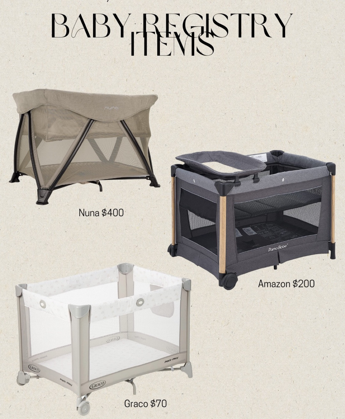 Baby registry must have items 🤍

Pack and play, new mom, first time mom, boy mom, girl mom, second trimester, newborn, pregnancy, motherhood

#LTKfamily #LTKbaby #LTKbump