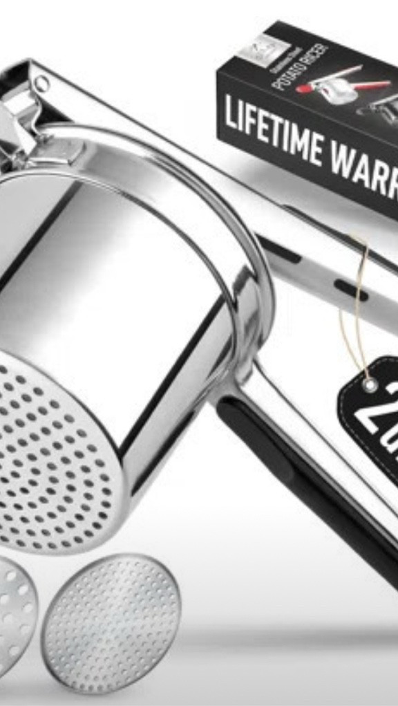 Create creamy mashed potatoes with the Zulay Potato Ricer—sturdy, easy to use, and built to last.

#LTKHome #LTKOver40