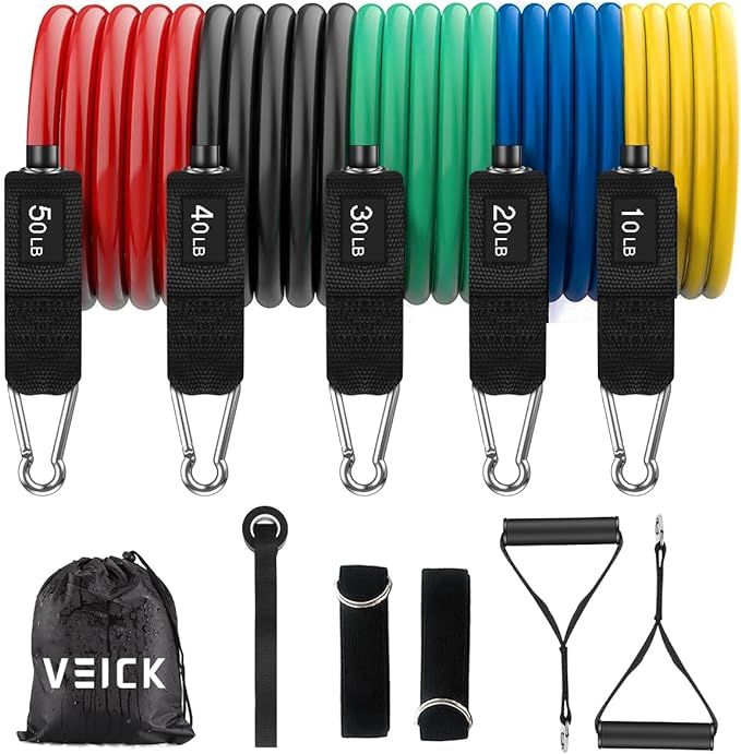 VEICK Resistance Bands, Exercise Bands, Workout Bands, Resistance Bands for Working Out with Hand... | Amazon (US)