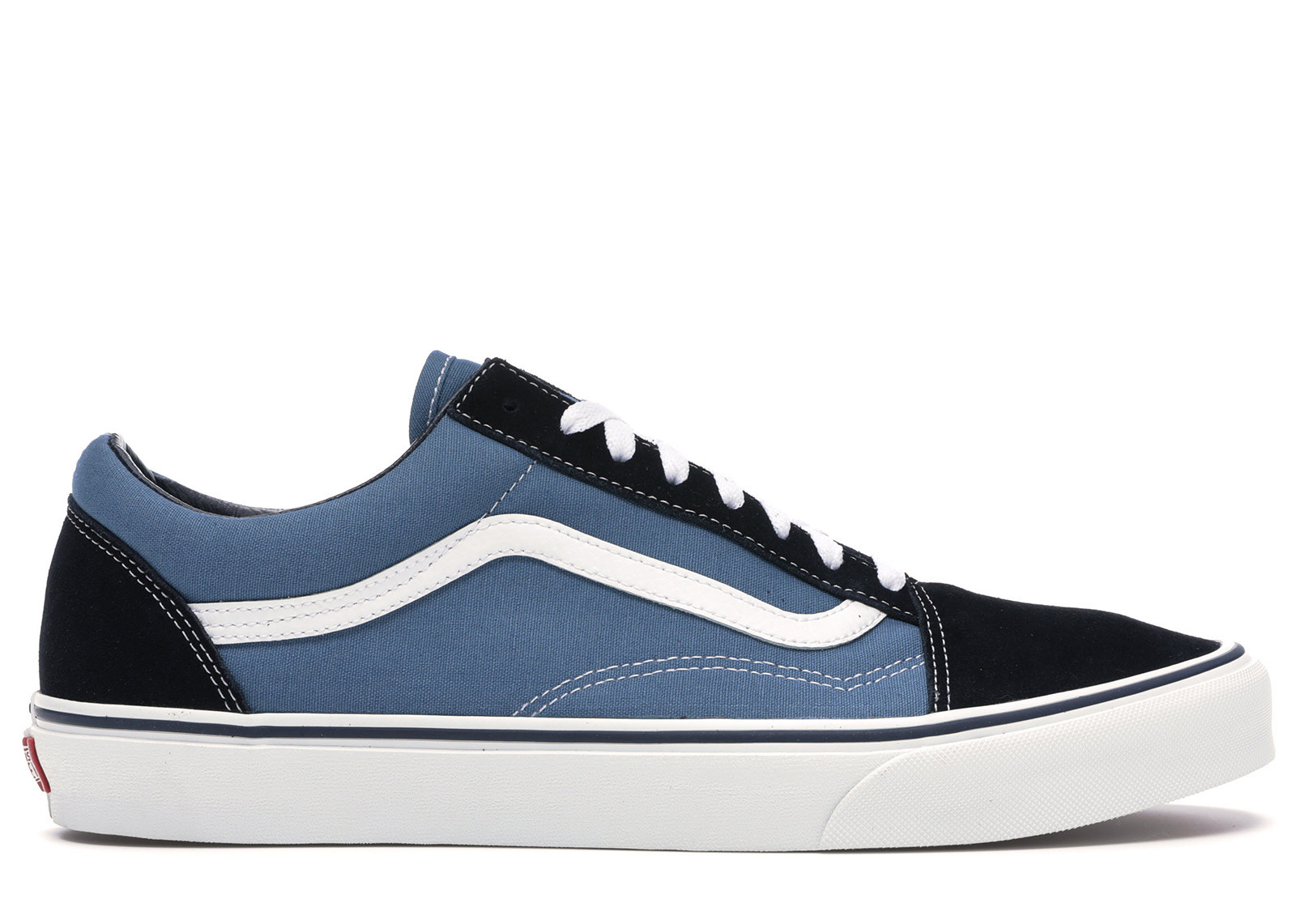 Men's Vans Old Skool Sneakers in Navy Blue/White | StockX