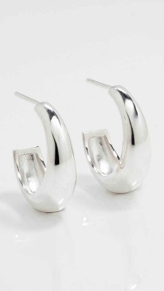 Sterling Silver Medium Aura Hoop Earrings | Shopbop