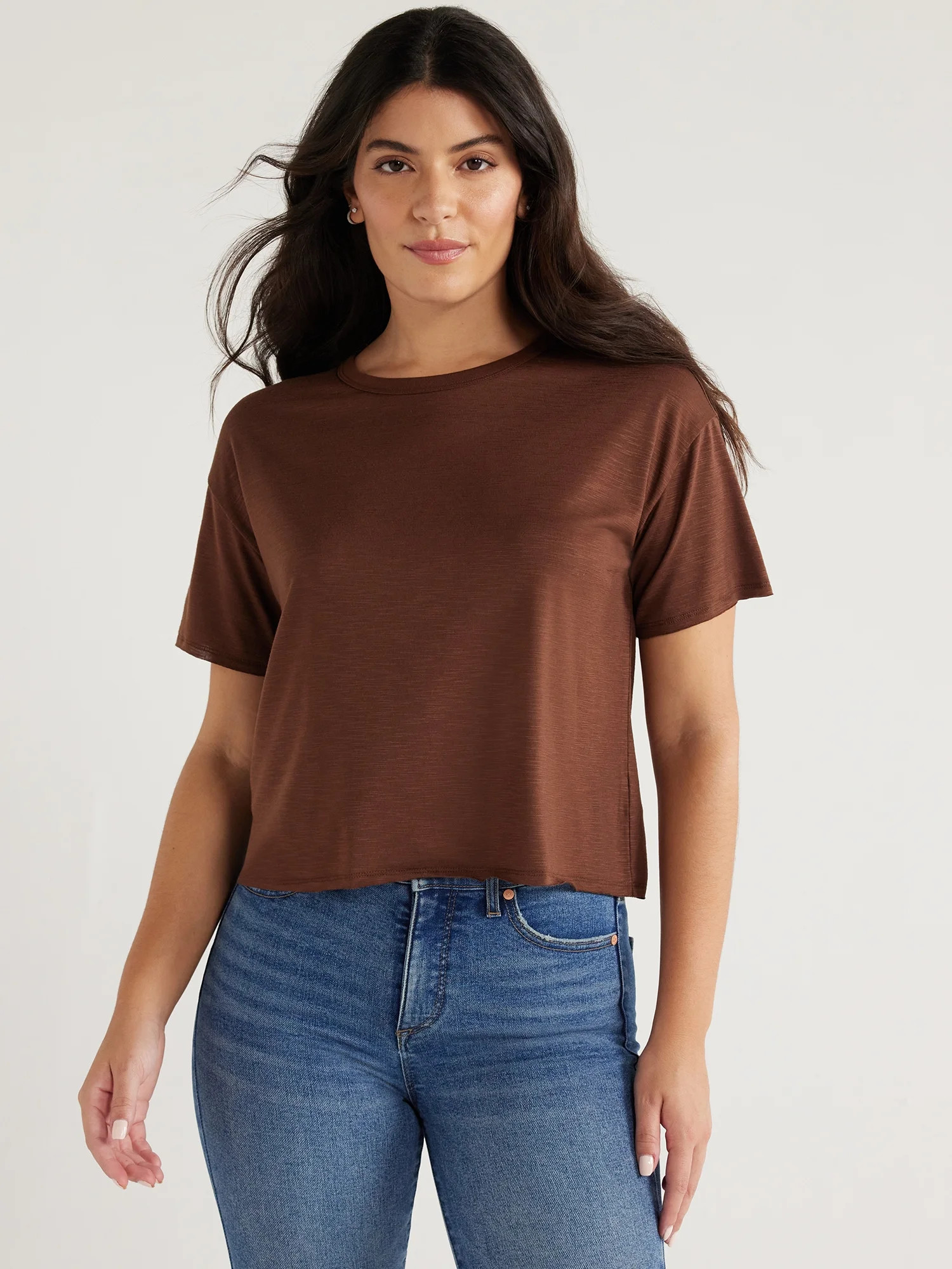 Sofia Jeans Women's Sofia Tee with Short Sleeves, Sizes XS-3XL | Walmart (US)