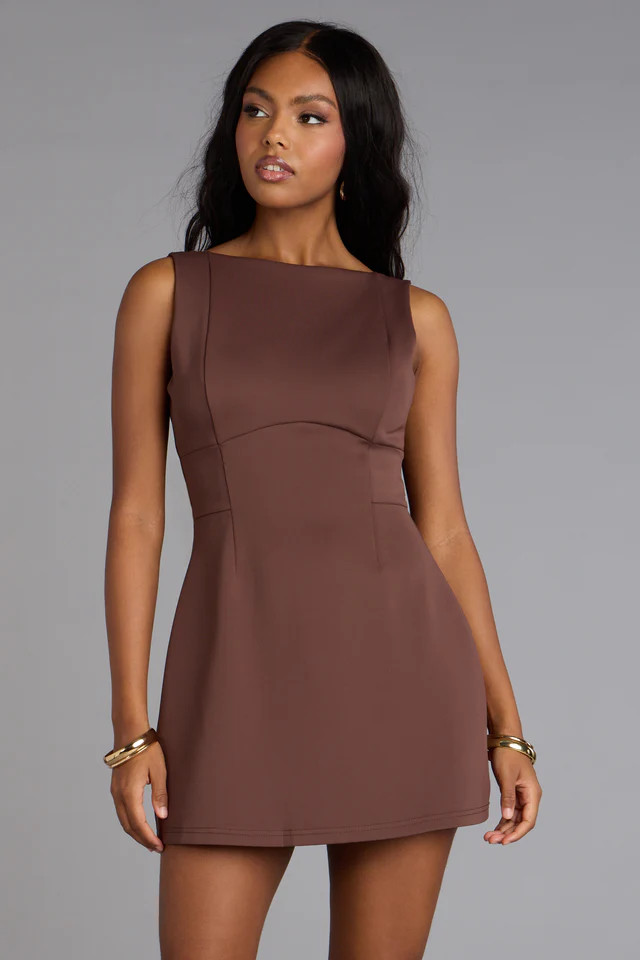 Back to Chic A-Line Mini Dress | Windsor Stores