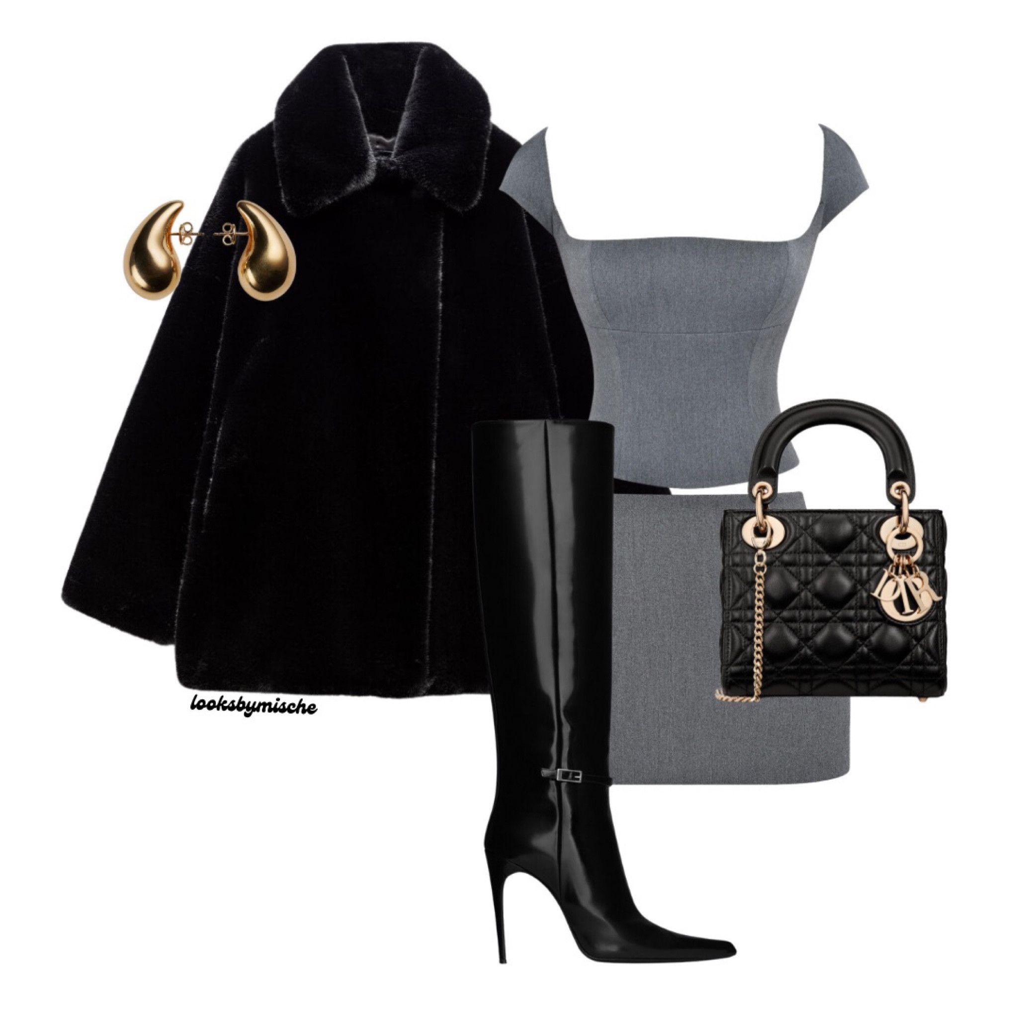 Linked this House of CB set and similar boots, jacket, and earrings! 🤍