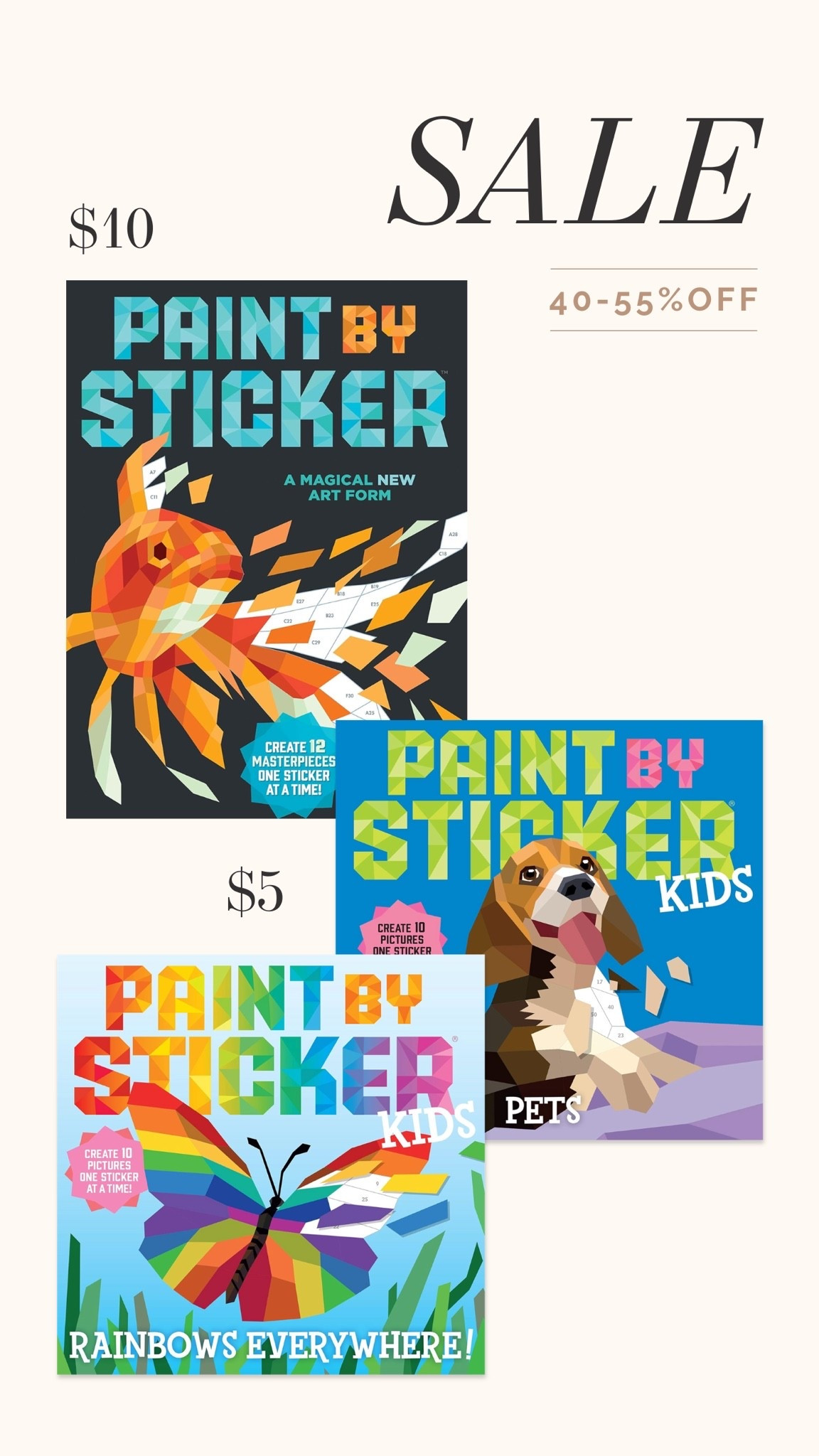 Paint by stocker 40-50% off! Summer boredom buster!

#LTKKids #LTKSaleAlert #LTKmomlife