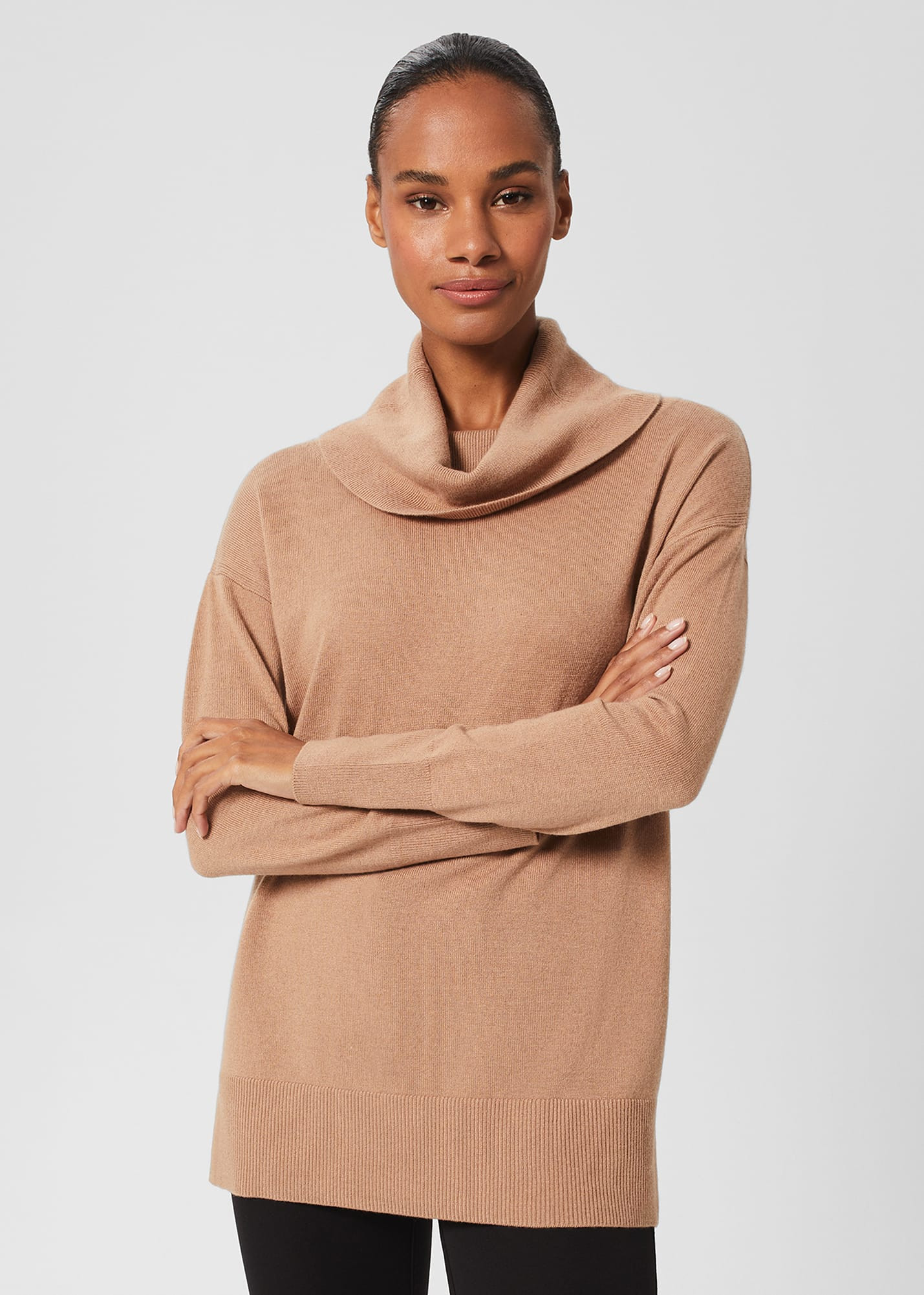 Hobbs Women's Harper Jumper With Cashmere - Camel | Hobbs