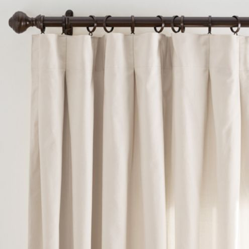 Custom Drapery Panel with Inverted Box Pleat 48" Width & Lined Privacy Features | Ballard Designs, Inc.