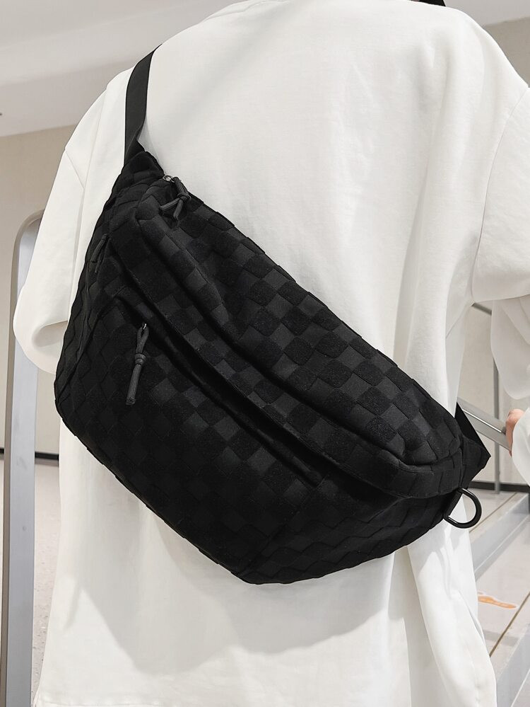 Plaid Pattern Waist Bag | SHEIN