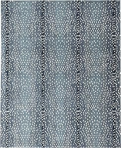 Wallard Antelope Cheetah Blue,Natural,Gray,Mink Animal Contemporary HandTuffted 100% Woolen Area ... | Amazon (US)