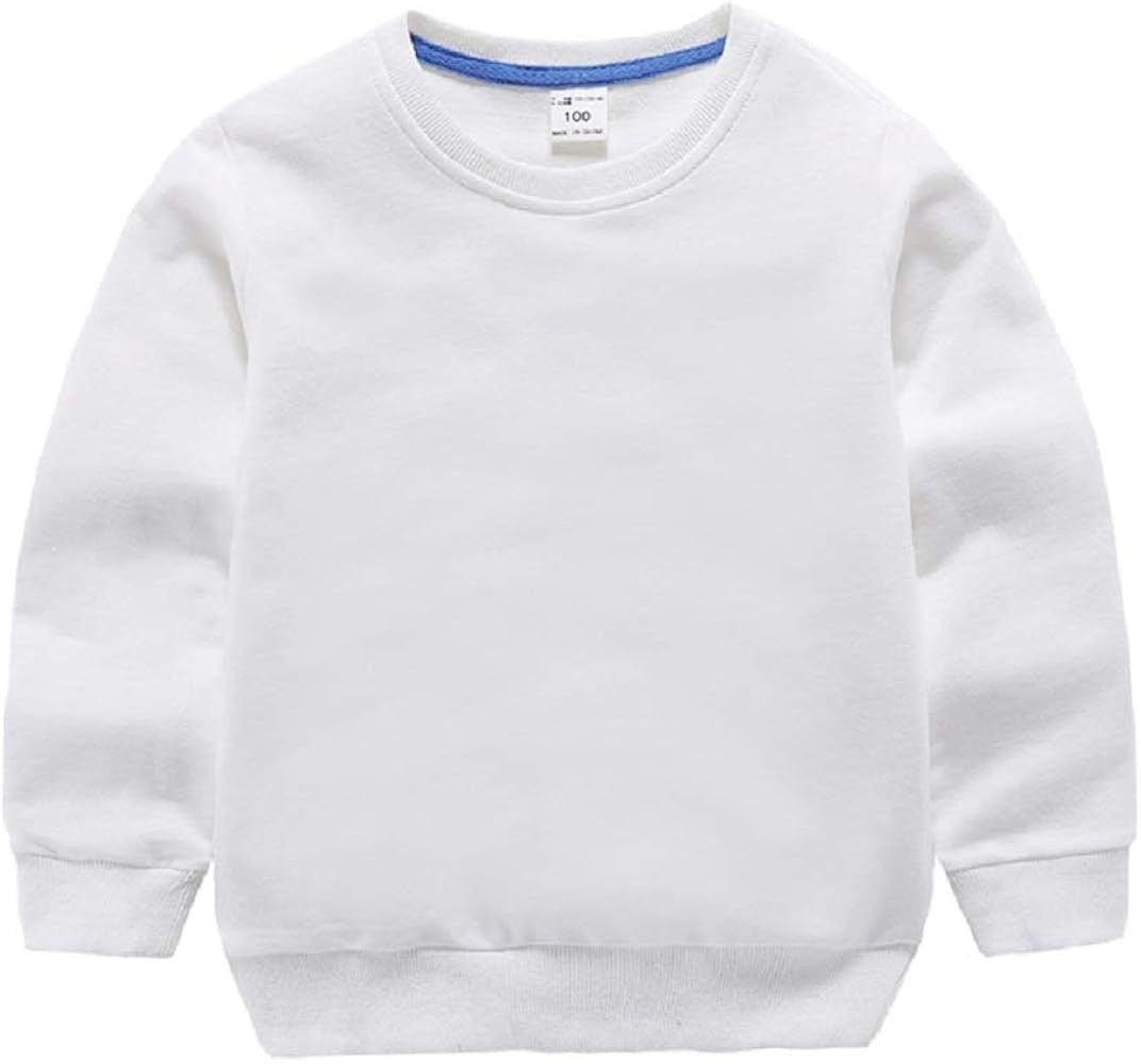 Girls Boys Solid T-Shirt Kids Long Sleeve Thin Pullover Toddler Baby Tops Blouse 1-8 Years | Amazon (US)