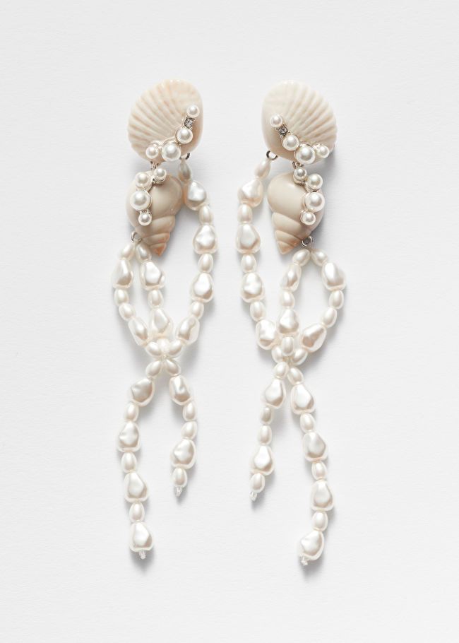 Pearl-Tipped Seashell Earrings | & Other Stories (EU + UK)
