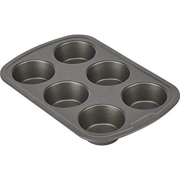 GoodCook Non Stick Steel Muffin Pan, 6 Cup, 2 Pack | Walmart (US)