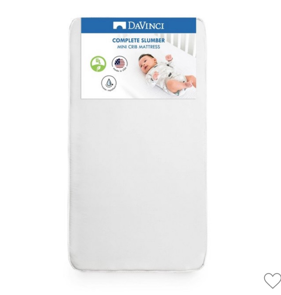 Waterproof mini crib mattress 