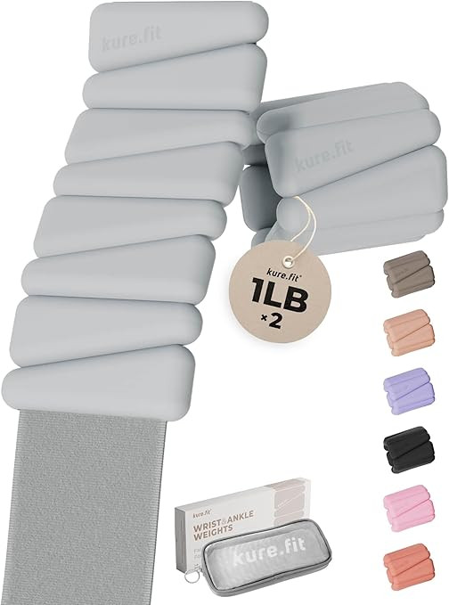 Pilates Wrist Weights | Wrist & Ankle Weights for Women | Weighted Bangles | 1LB/2LB Each | Pair | Amazon (US)