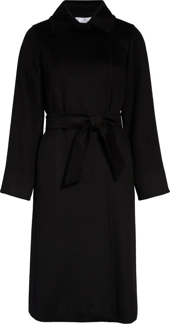 Max Mara Manuela Camel Hair Wrap Coat | Nordstrom | Nordstrom