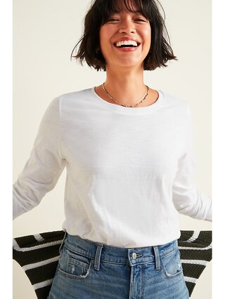 EveryWear Slub-Knit Long-Sleeve Tee for Women | Old Navy (US)