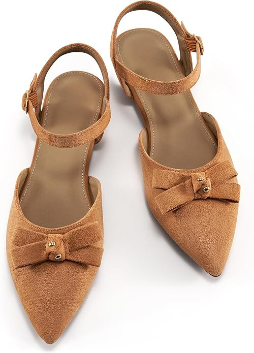 Alicegana Flats for Women Shoes 2026: Dressy Closed Pointed Toe Ballet Shoes Comfortable Business... | Amazon (US)