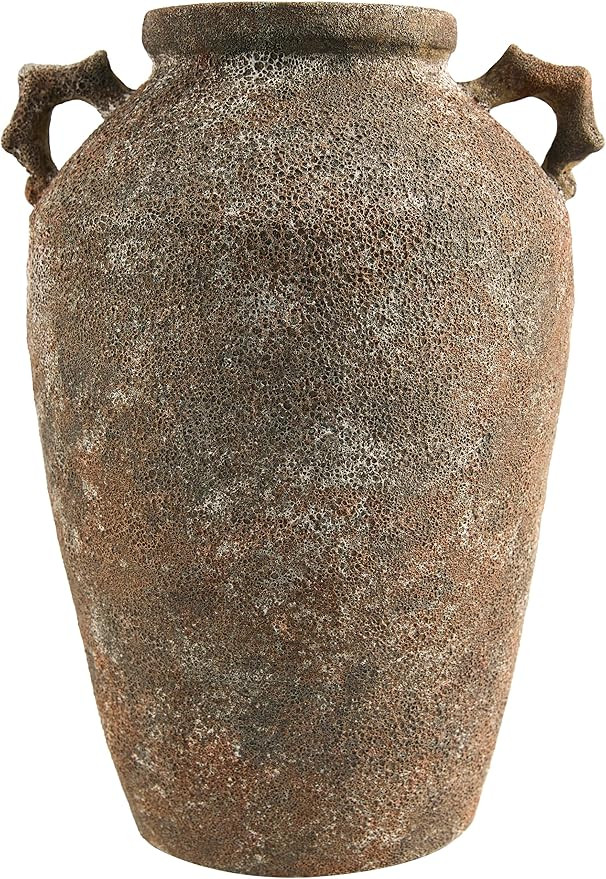 Livabliss x Galey Alix Abbie Global Outdoor Vase, 15" H x 10" W x 11" D, Rust | Amazon (US)