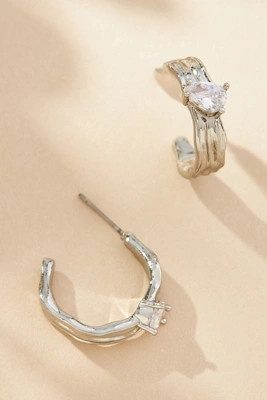 Crystal Huggie Hoop Earrings | Anthropologie (US)