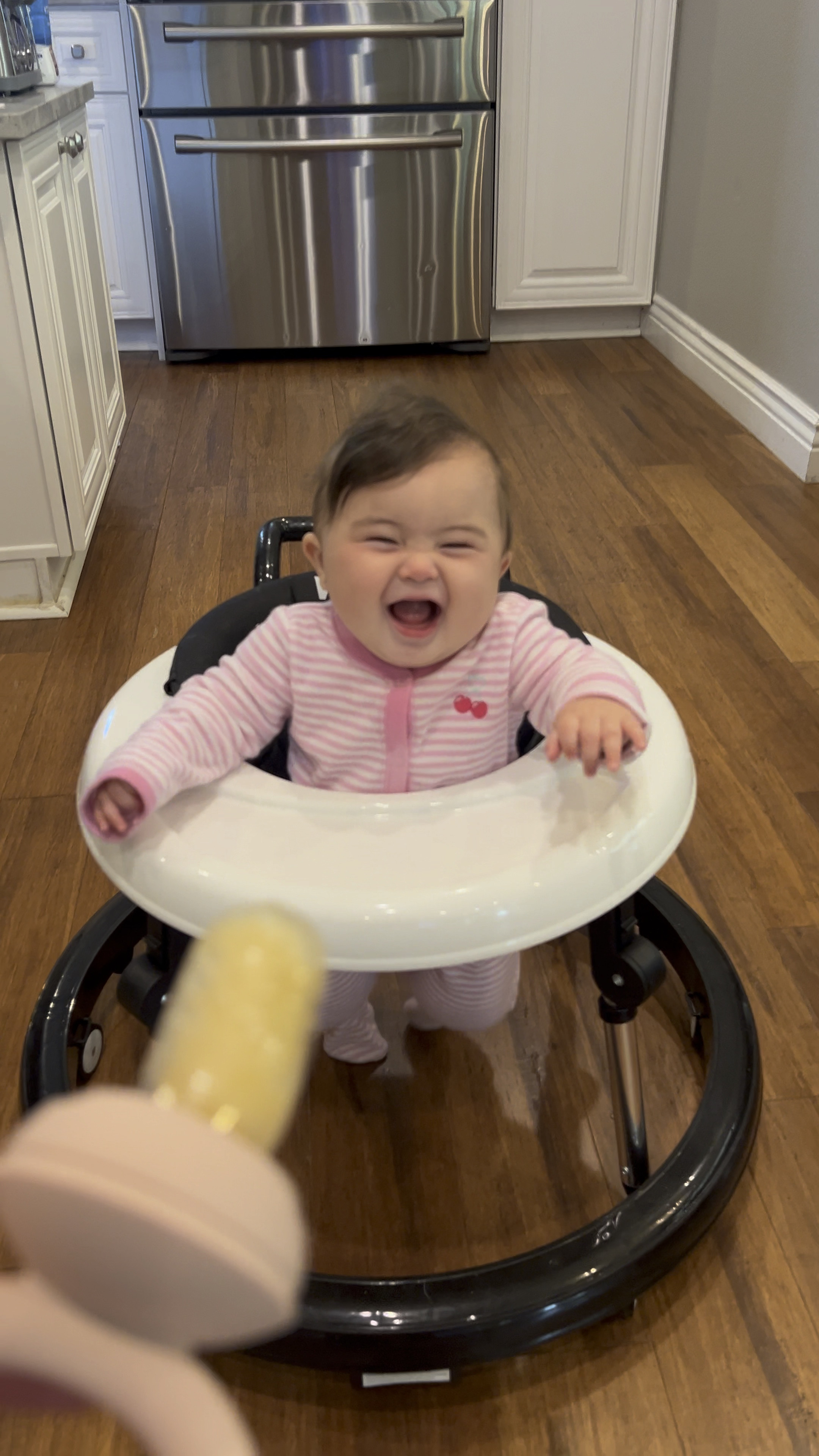 Mila’s 2 favorite things right now. Her walker & teething pops! 🩷🍌🍏😂

#LTKfamily #LTKbump #LTKbaby