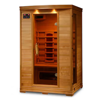 HEAT WAVE 75-in H x 47.75-in W x 39.25-in D Hemlock fir wood Infrared sauna | Lowe's
