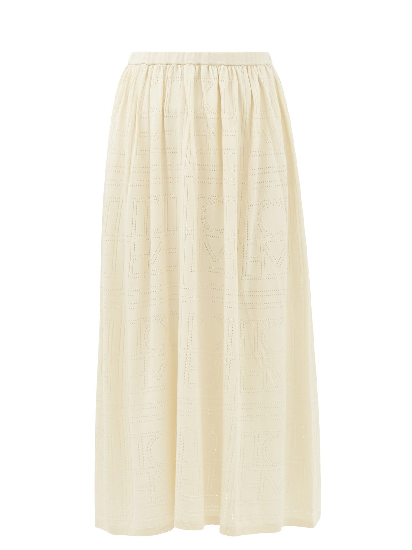 Eyelet-logo flared midi skirt | Matches (UK)