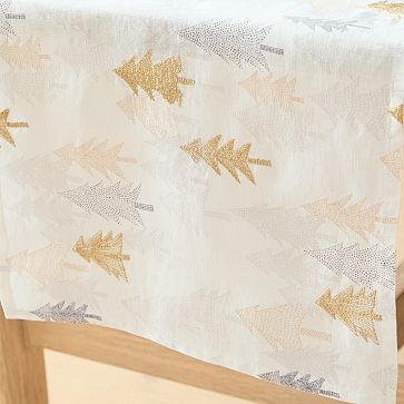 Forest Shine Cotton Table Runner - 108" | West Elm (US)