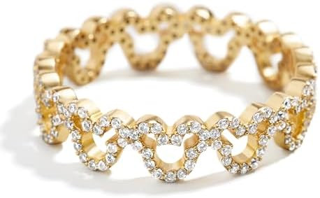 BaubleBar Disney's Mickey Mouse Outline 18K Gold-Plated Sterling Silver Ring | Amazon (US)