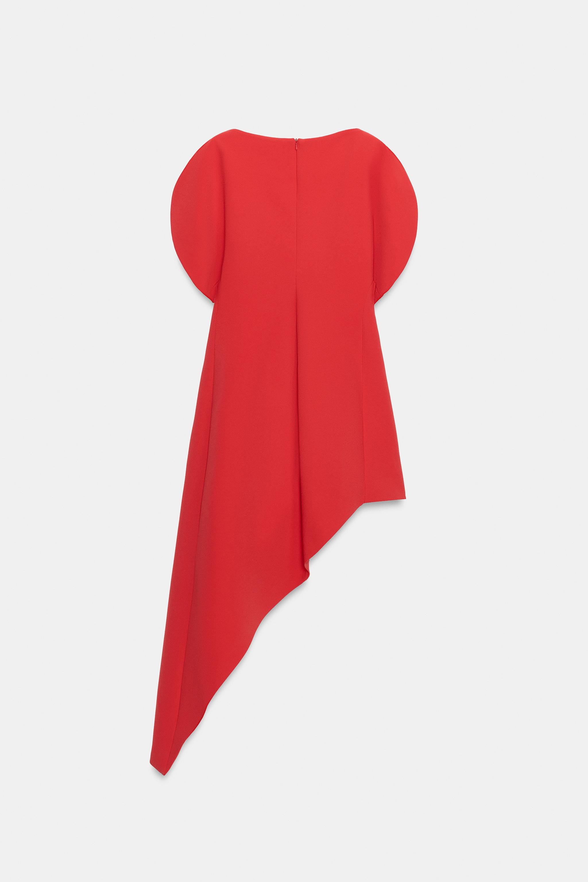 ZW COLLECTION ASYMMETRIC MIDI DRESS | Zara US