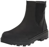 Bogs Womens Holly Chelsea Leather Boot Rain, Black, 6.5 | Amazon (US)