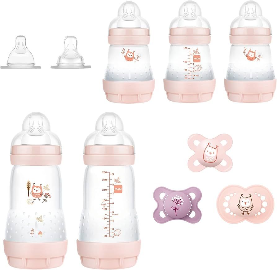 MAM Newborn Essentials "Baby Essentials" Matte Gift Set (9-Piece), Easy Start Anti-Colic Baby Bot... | Amazon (US)