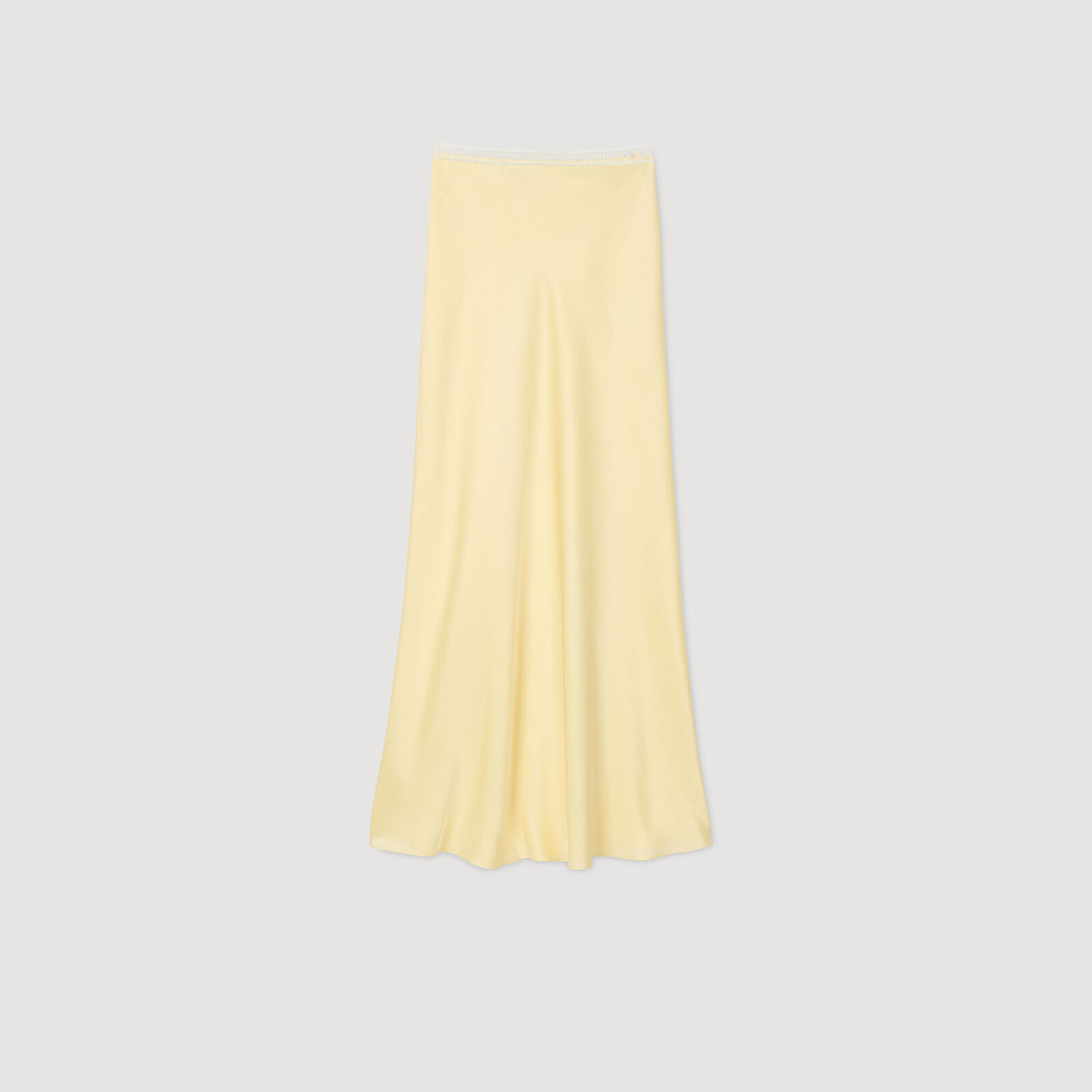 Maxi satin-effect skirt | Sandro US | Sandro-Paris US