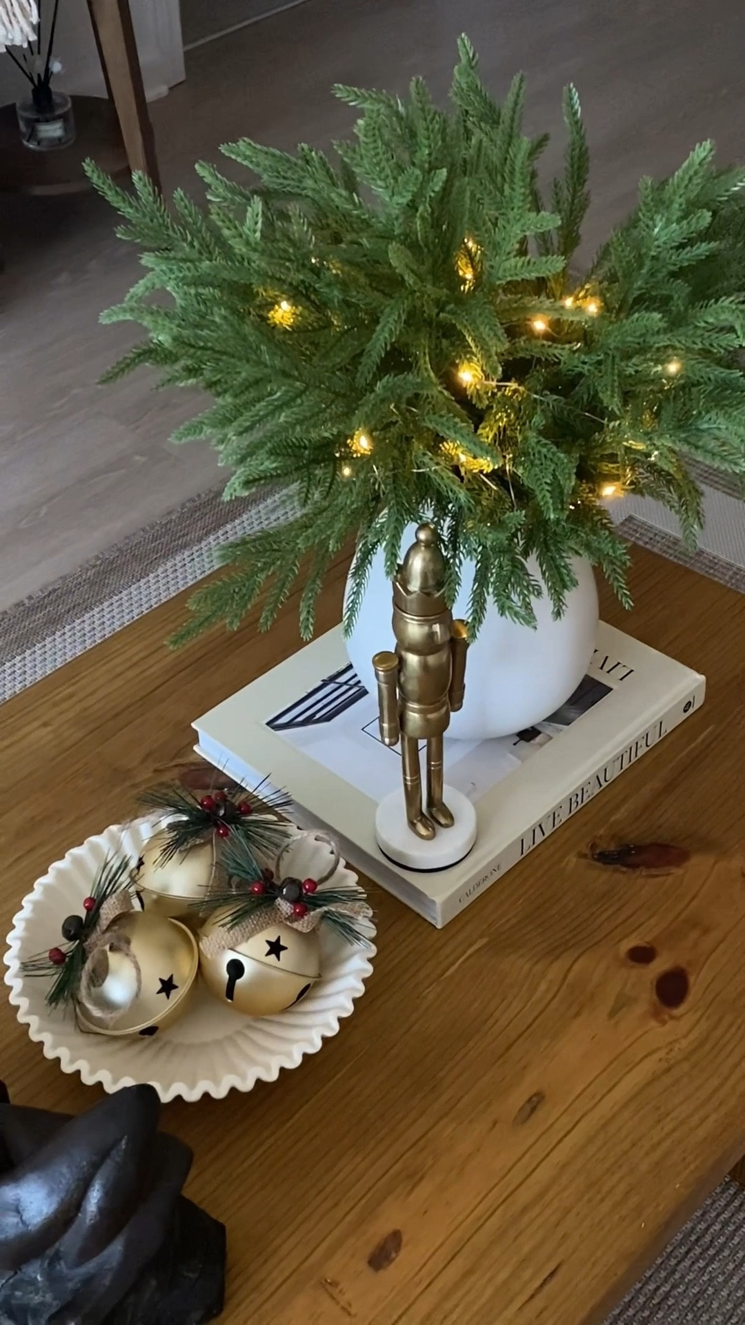 Norfolk pines steams super realistic I bought them twinkle batteries lights 

#LTKSeasonal #LTKHome #LTKGiftGuide