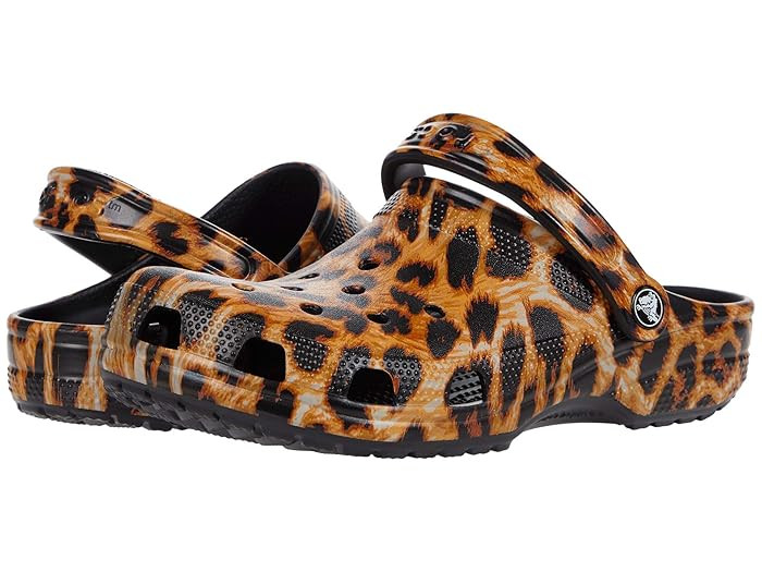 Crocs Classic Animal Print Clog (Leopard) Shoes | Zappos